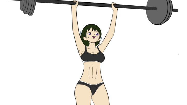 Nena lifts weights