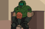 Doom Slayer Gets Eye Check Up!