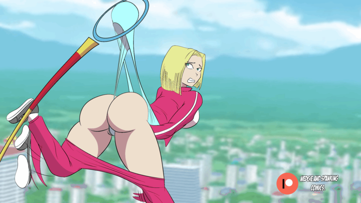 Android 18 wedgie training.