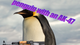 Penguin with an AK-47