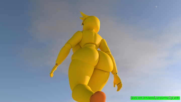 Giantess Toy chica Walking Test Animation.