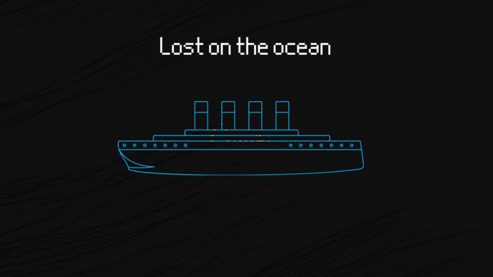 Lost on the ocean