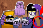 THANOS WORKS AT GIGGLECORP