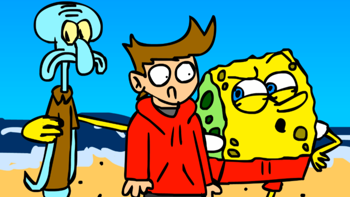 Spongebob sings Sunshine lollipops with the Eddsworld crew