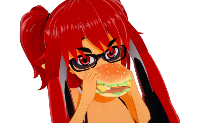 Sara Eating a Burger