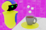 Coffee Bot Adding Sugar Cubes