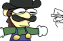 Luigi slowly descending into madness while dancing