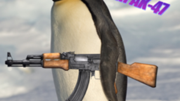 Penguin with an AK-47's speech