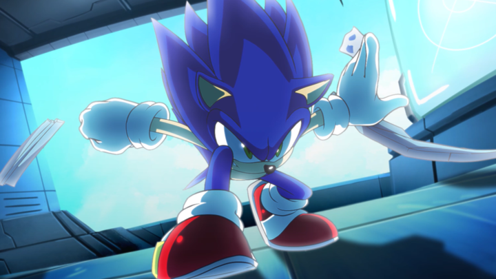 Sonic Crashing Ship. (Sonic Rebound)
