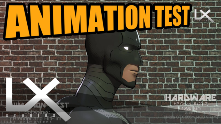 SpiderVerse Animation Artstyle Test (Me As Batman)