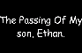 The Passing Of My son, Ethan.