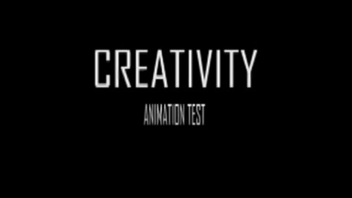 CREATIVITY (stop motion test)