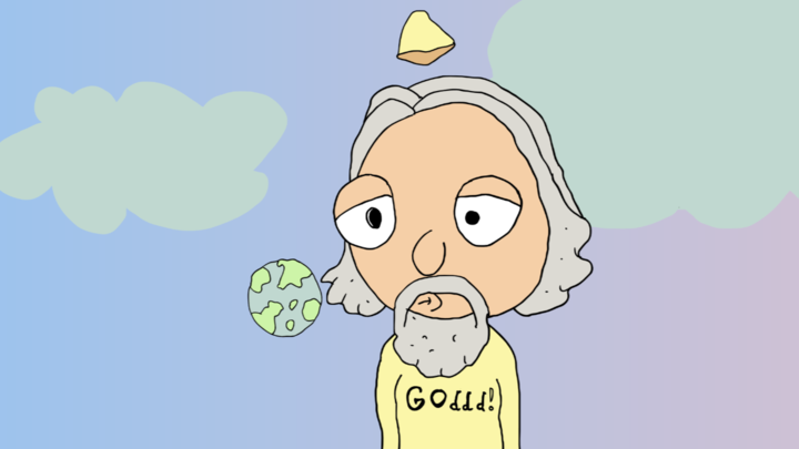 Goddd creates Earf (God creates Earth)