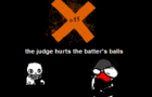 OFF: the judge hurts the batter's balls