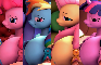 Mane six POV from behind animations