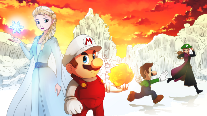 Mario Vs Elsa