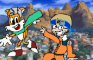 Tails and Jeremy as Naruto