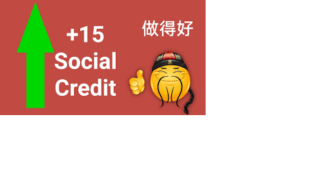 Amazing my social credit went up by 15?