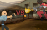 BLU Heavy VS RED Demoman