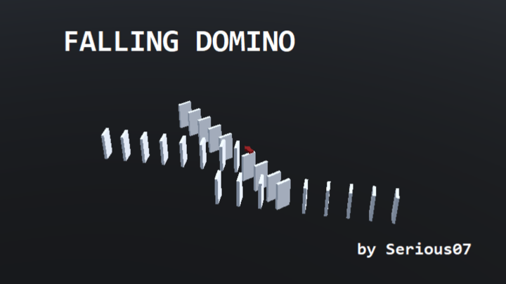 Falling domino