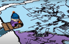 Calvin &amp;amp; Hobbes Winter Strip Animated 2021 | February 21, 1993