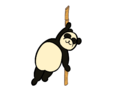 Panda pole dancer