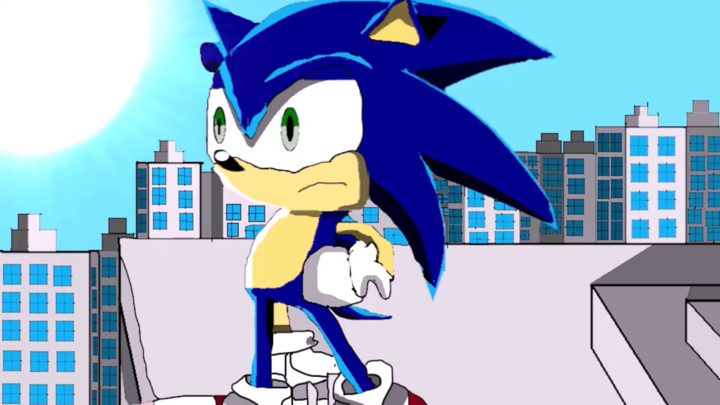 Sonic is running animation