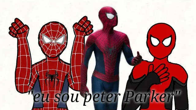 "EU SOU O PETER PARKER!" homem aranha longe de casa (animação)