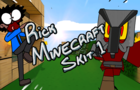 First encounter with a pillager | Ricks Minecraft Skit 1