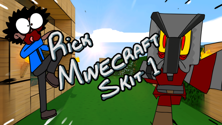 First encounter with a pillager | Ricks Minecraft Skit 1