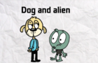 Dog and alien