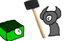 Bonk Dumpster Clock