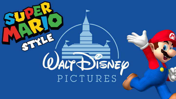 1985-2006 Walt Disney Pictures logo (Super Mario Bros. style)