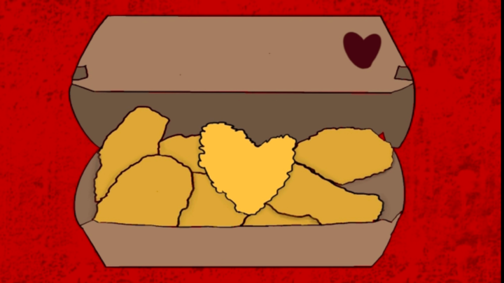 Heart Shaped Chicken Nugget