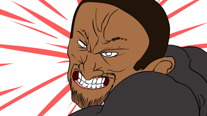Will Smith slaps Chris Rock but I animated it