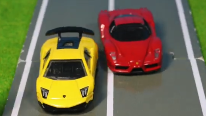 Ferrari vs Lamborghini 3 Stop Motion