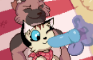 Pixie and Brutus - Beachside Scene