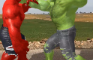 The Hulk VS The Red Hulk in real life