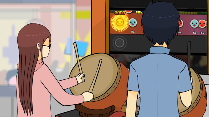 Taiko no Tatsujin is a drum game