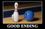 The Bowling Alley Screen When You Get A Strike [GOOD ENDING]