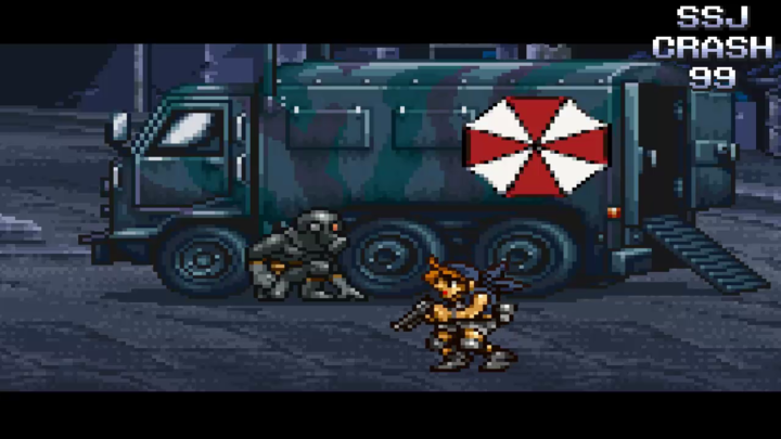 Metal Slug Resident Evil 3 Mikhail Fight