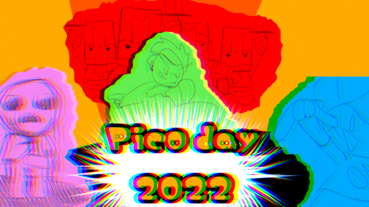 Pico day 2022 - Newgrounds icons throughout the history