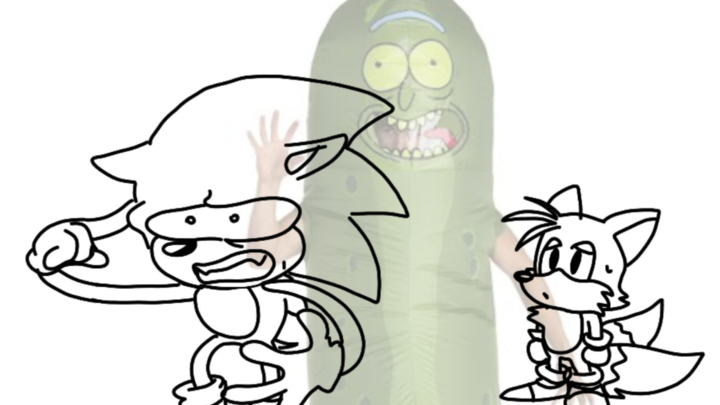 SONIC GOES INSANE OVER PICKLE RICK!