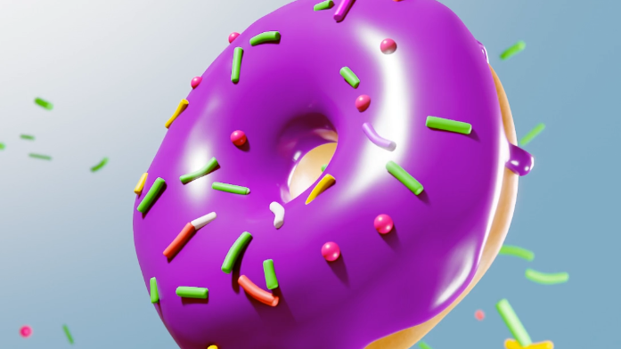 3D donut - Blender -