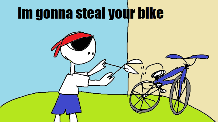 im gonna steal ur bike (thrift shop parody)