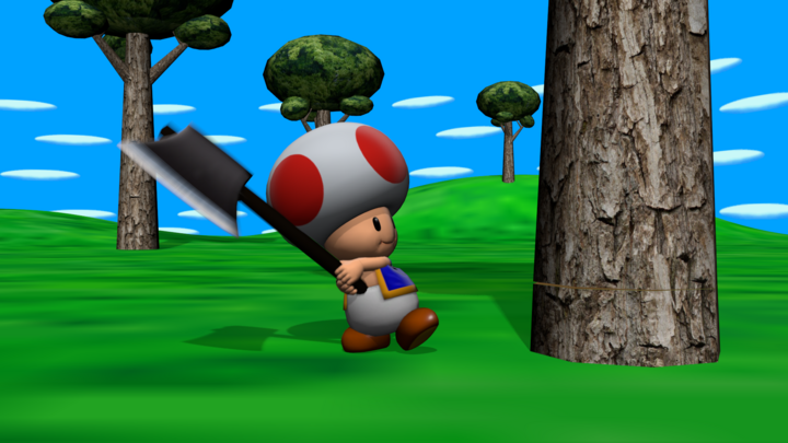 Toad's timber trouble