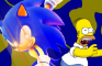 Sonic Assaults Homer Simpson