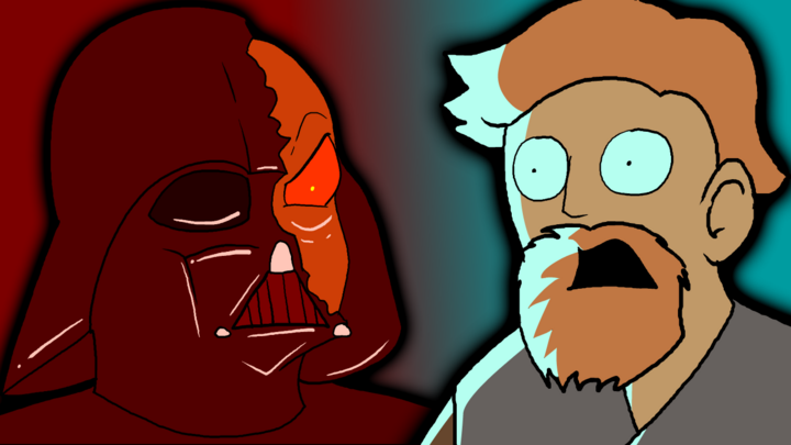 Darth Vader vs Obi-Wan but they're honest