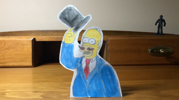 Guy Incognito Paper Cutout Stop Motion