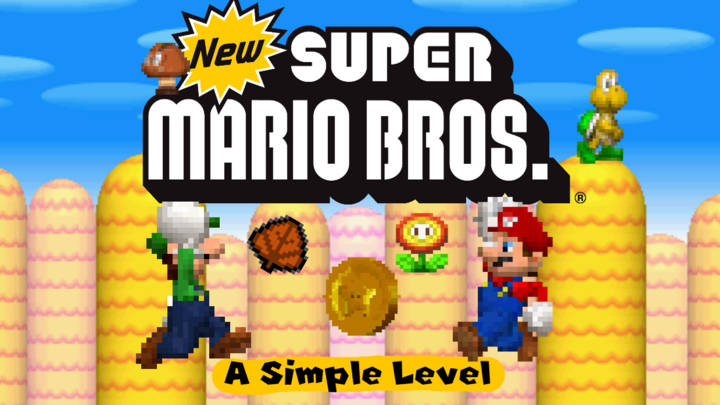 New Super Mario Bros - A Simple Level